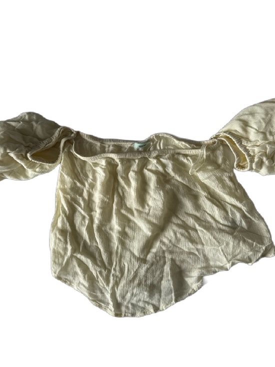 Kimchi Blue Tops - Kimchi Blue Cream Textured Off-Shoulder Top